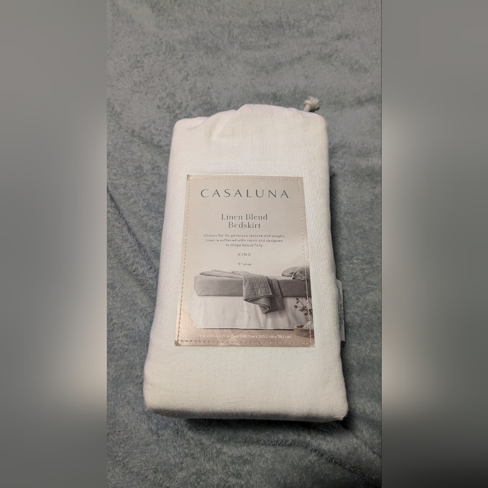 Linen Bedskirt -- Brand New
